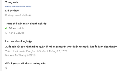 Hướng dẫn xác minh tài khoản doanh nghiệp (Tài khoản BM) Facebook